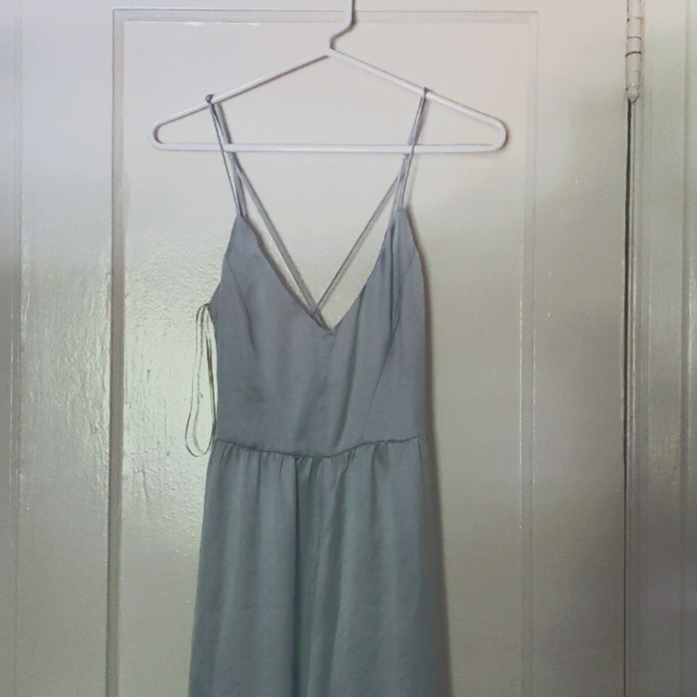 COPY - Zara Mint Green Satin Jumpsuit